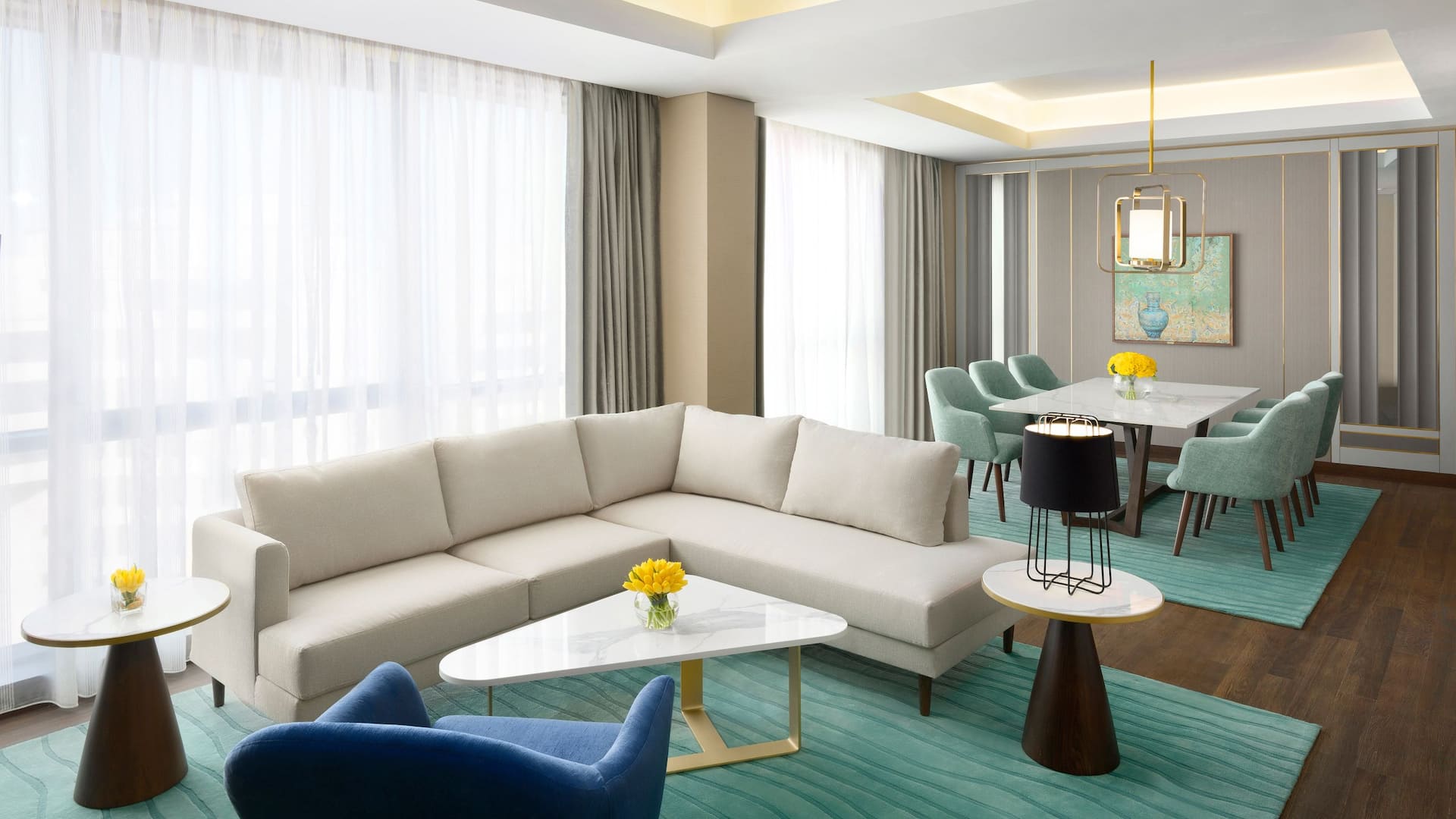 4/6 Grand Hyatt Al Khobar Hotel and Residences Two Bedroom Residence Living Room