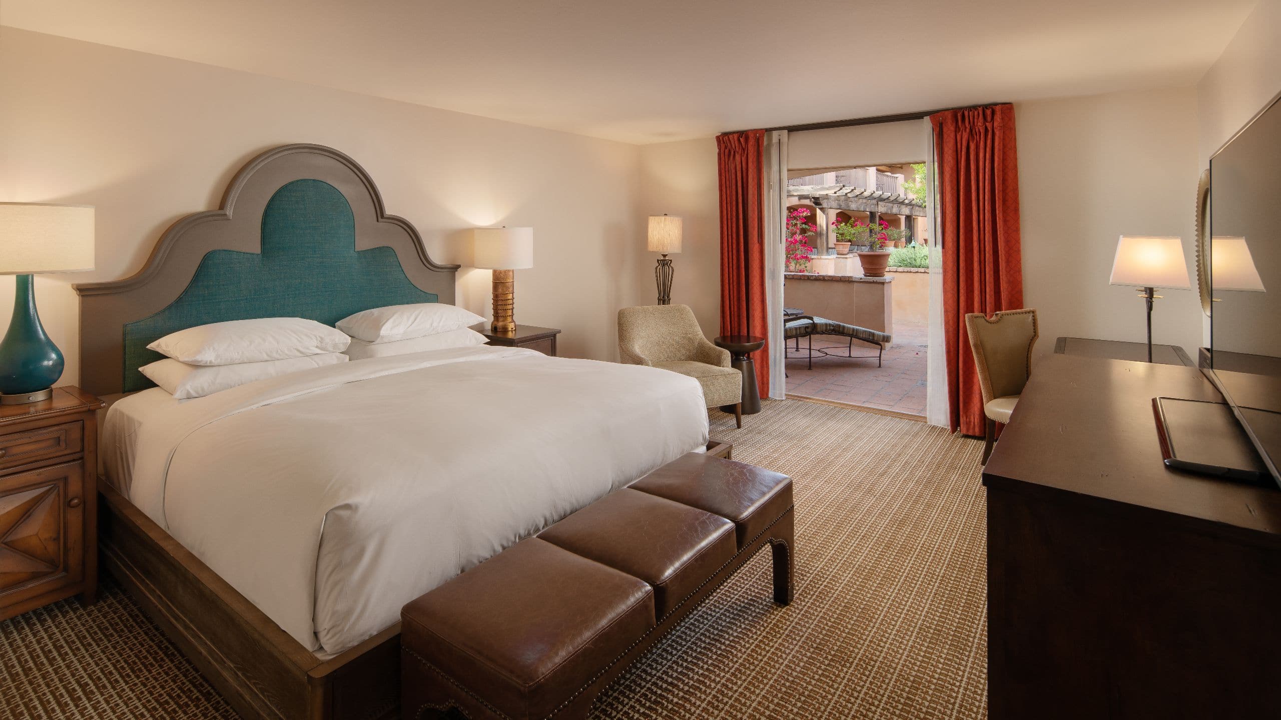 1/3 Royal Palms Resort and Spa King Camelback View Terrace Bedroom