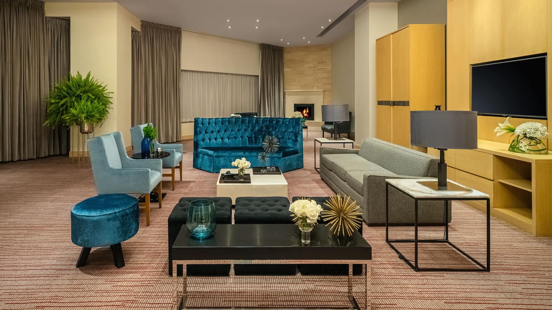 Hyatt Regency Mexico City Residence Fireplace Social