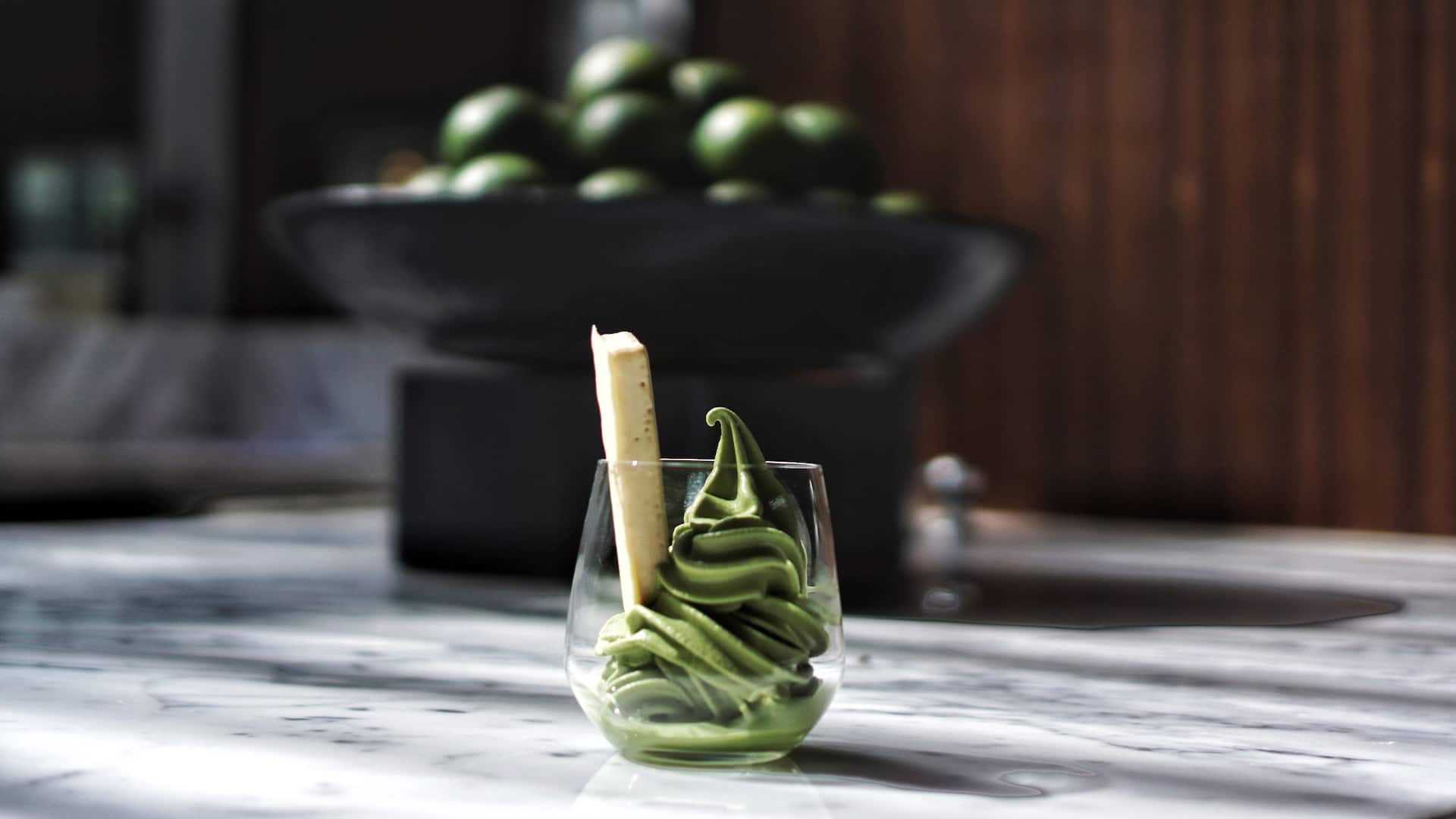 Hyatt Regency Phnom Penh Green Tea Soft Serve