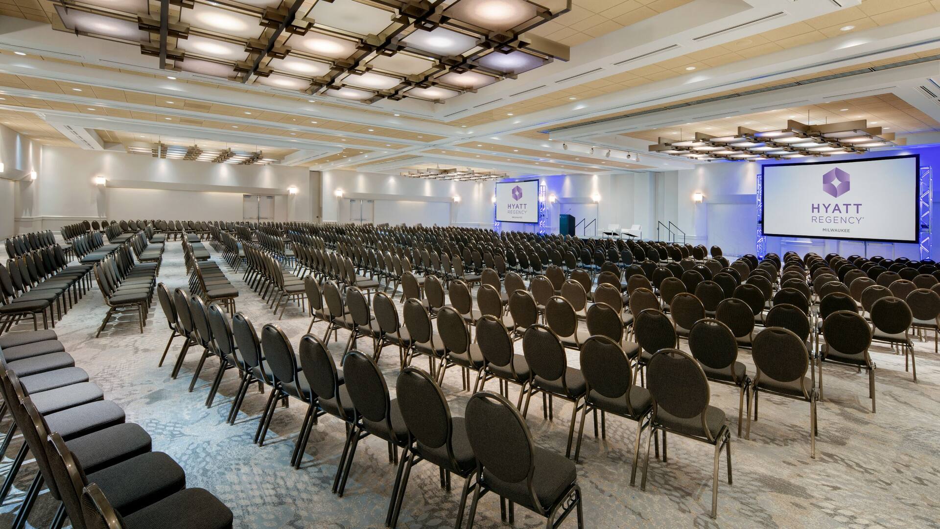 Hyatt Regency Milwaukee Renovated Ballroom Setup Theatre