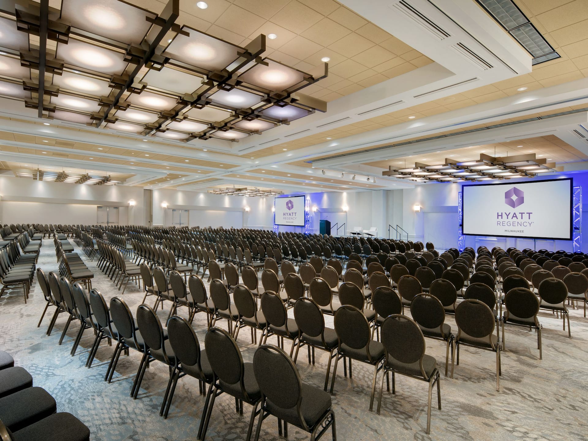 Hyatt Regency Milwaukee Renovated Ballroom Setup Theatre