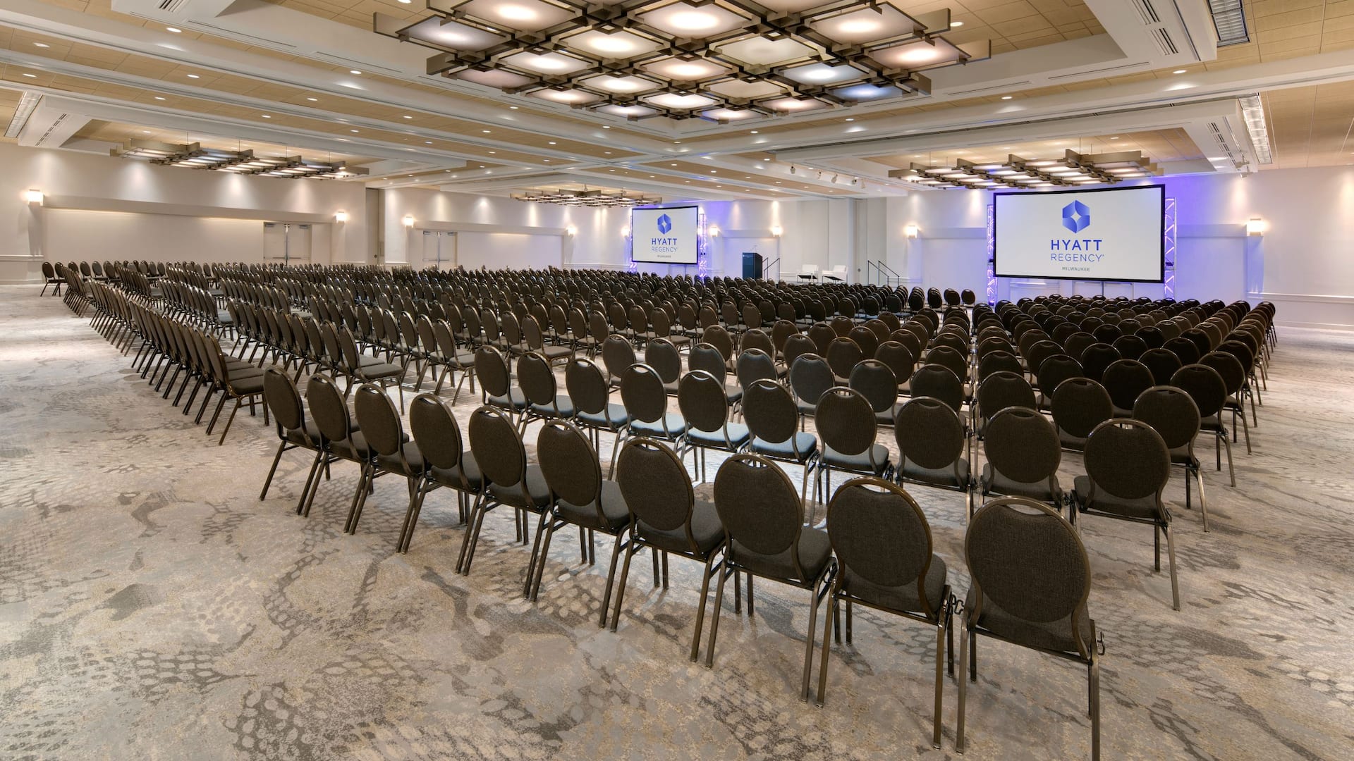 Hyatt Regency Milwaukee Renovated Ballroom Theatre Setup