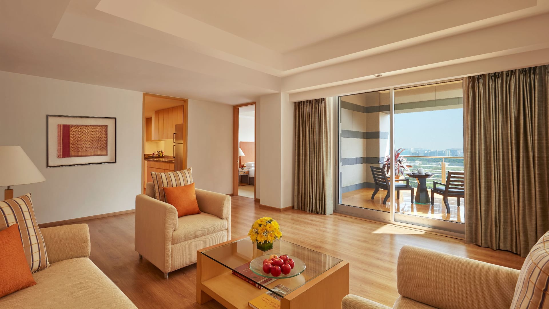 Grand Hyatt Mumbai Hotel & Residences Apartment Three Bedroom Living Room
