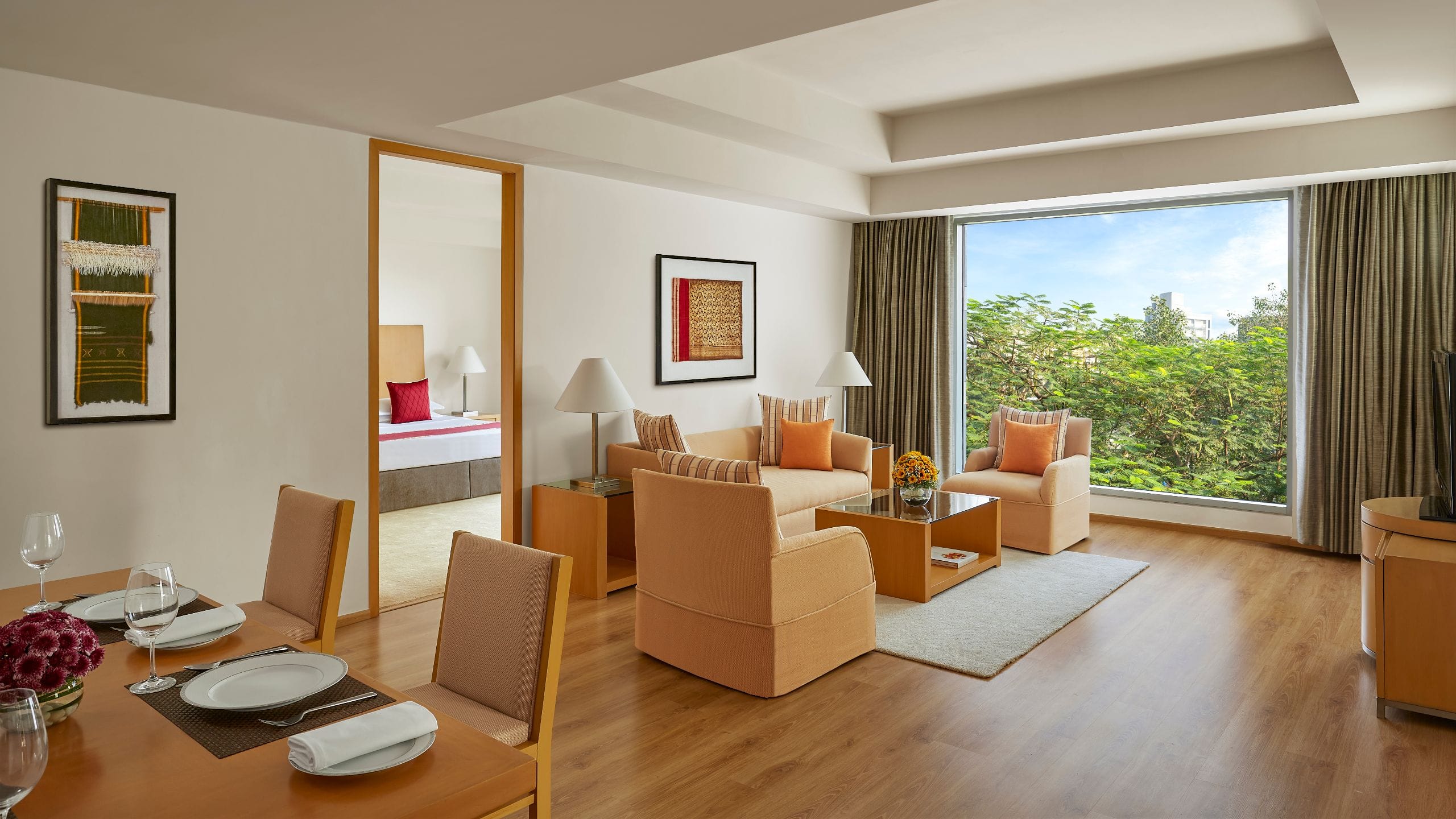 Grand Hyatt Mumbai Hotel & Residences Apartment Three Bedroom Living Room
