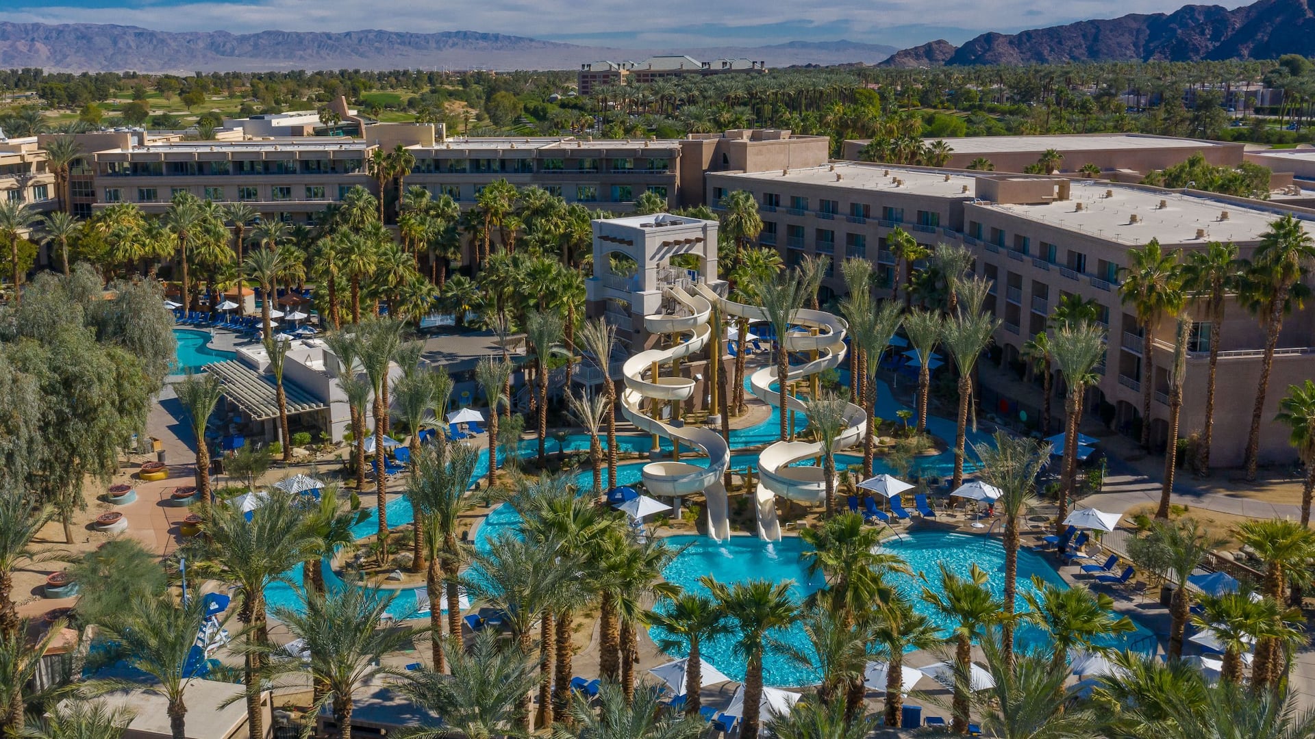 Grand Hyatt Indian Wells Resort & Villas Aerial Waterpark Daytime