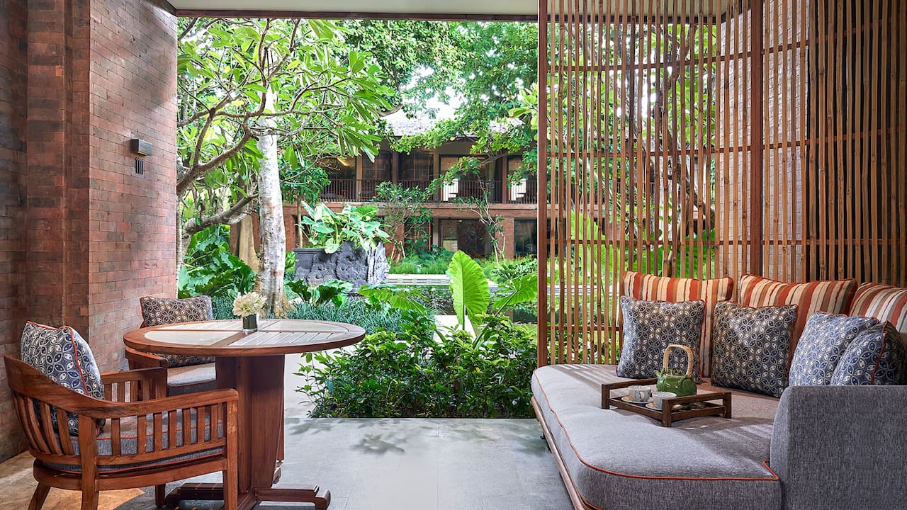 Balcony at Deluxe Room, Andaz Bali, Sanur