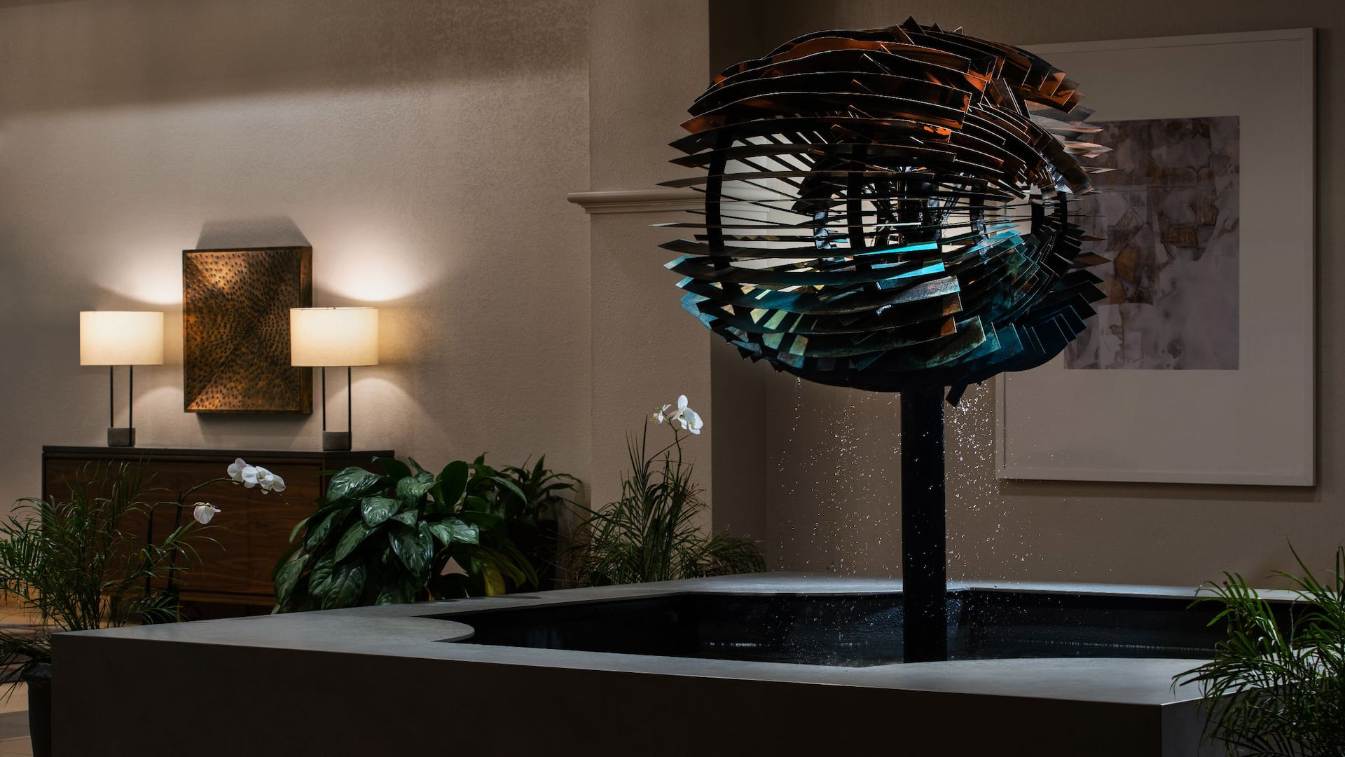 Hyatt Regency Westlake Lobby Signature Fountain
