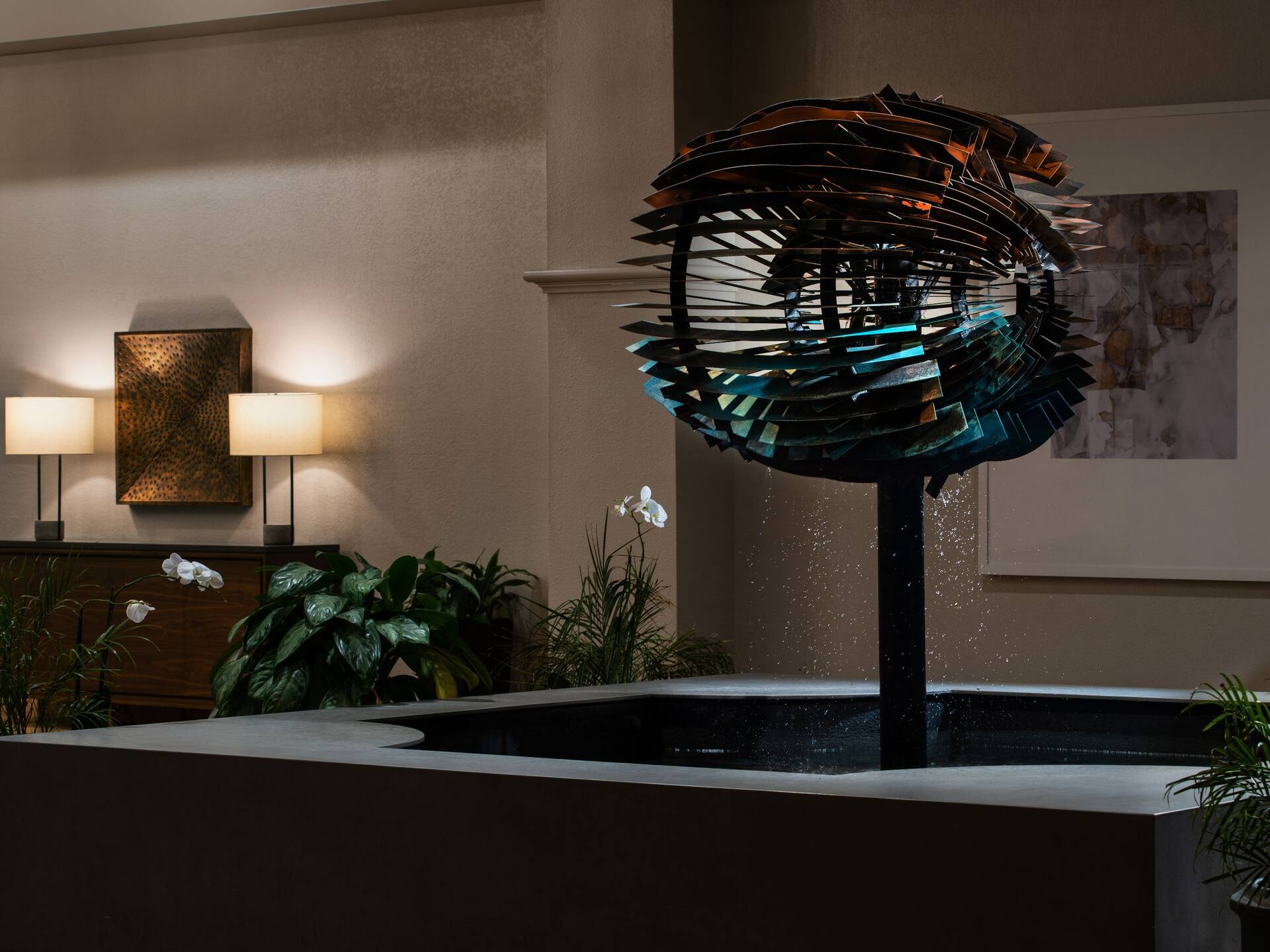 Hyatt Regency Westlake Lobby Signature Fountain