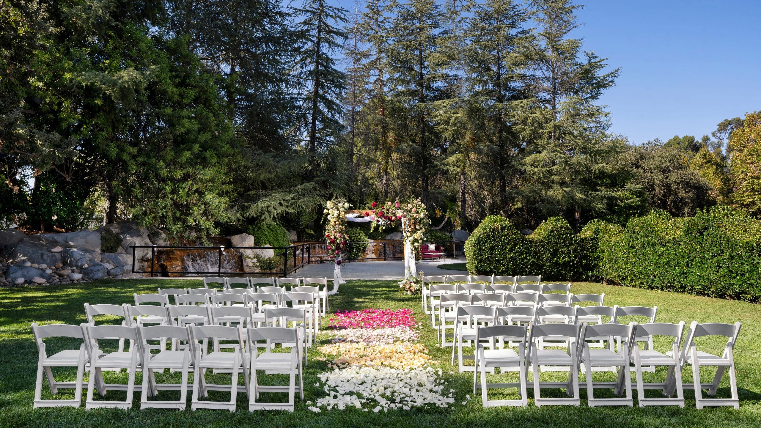 Hyatt Regency Westlake Gazebo Lawn Wedding Ceremony