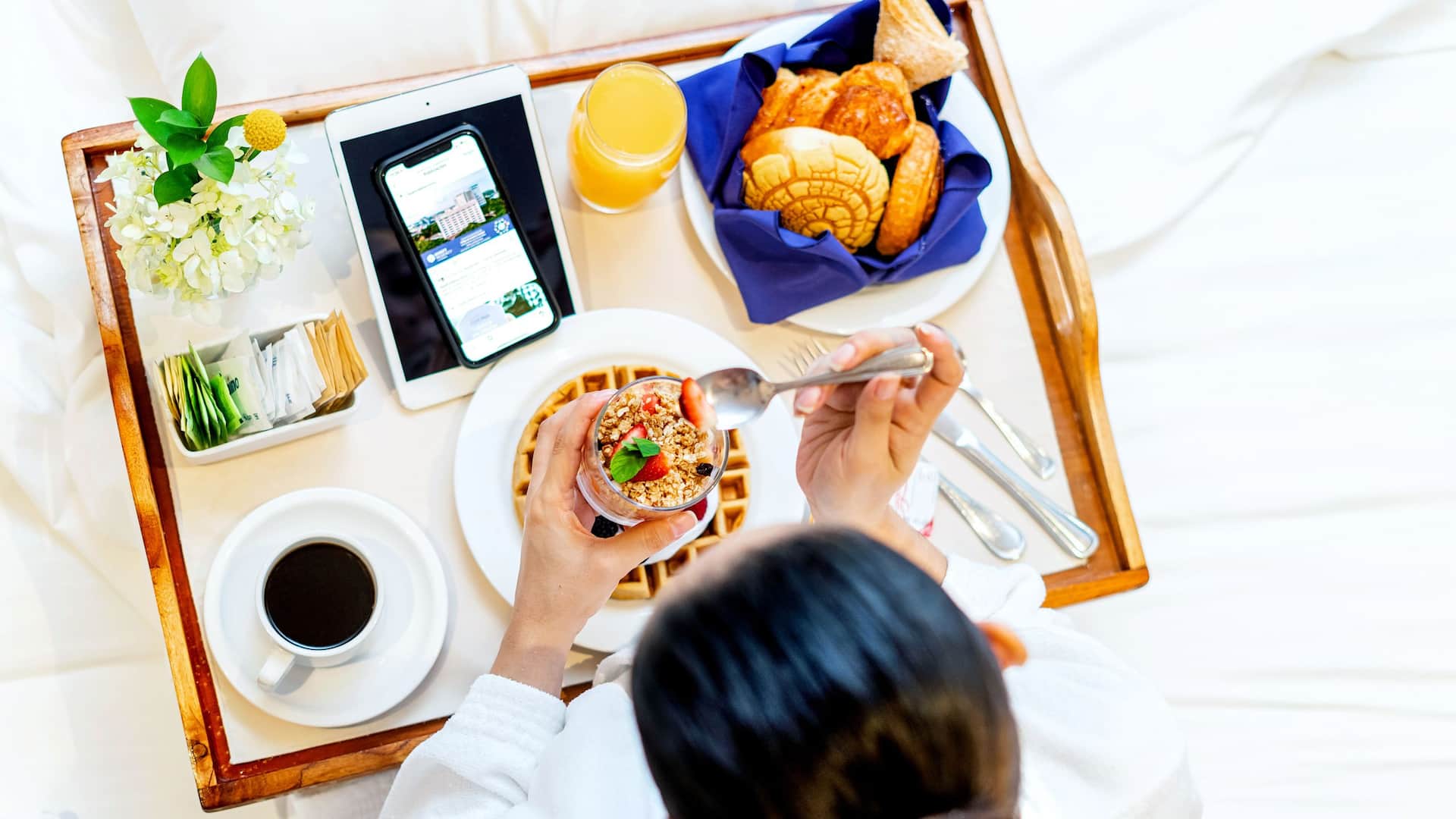 Hyatt Regency Villahermosa Waffle Breakfast Room Service