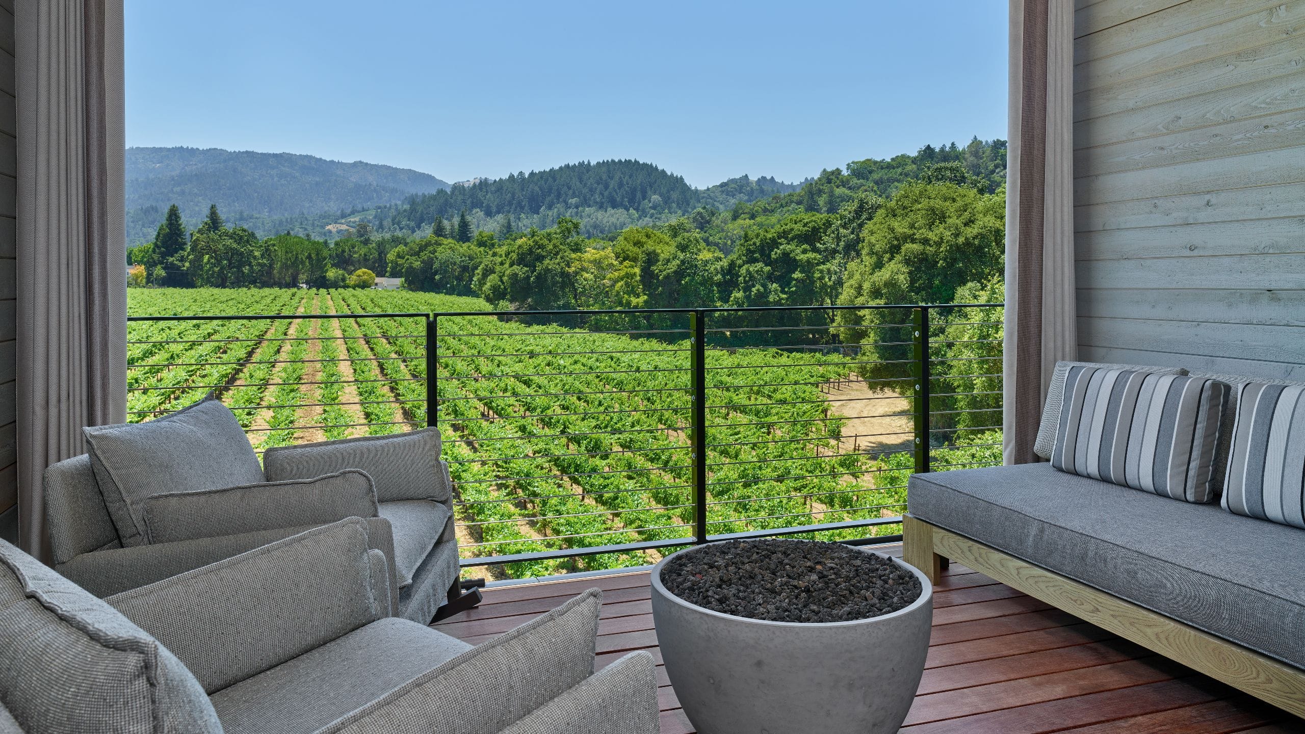 2 of 6 Alila Napa Valley Vineyard View Balcony