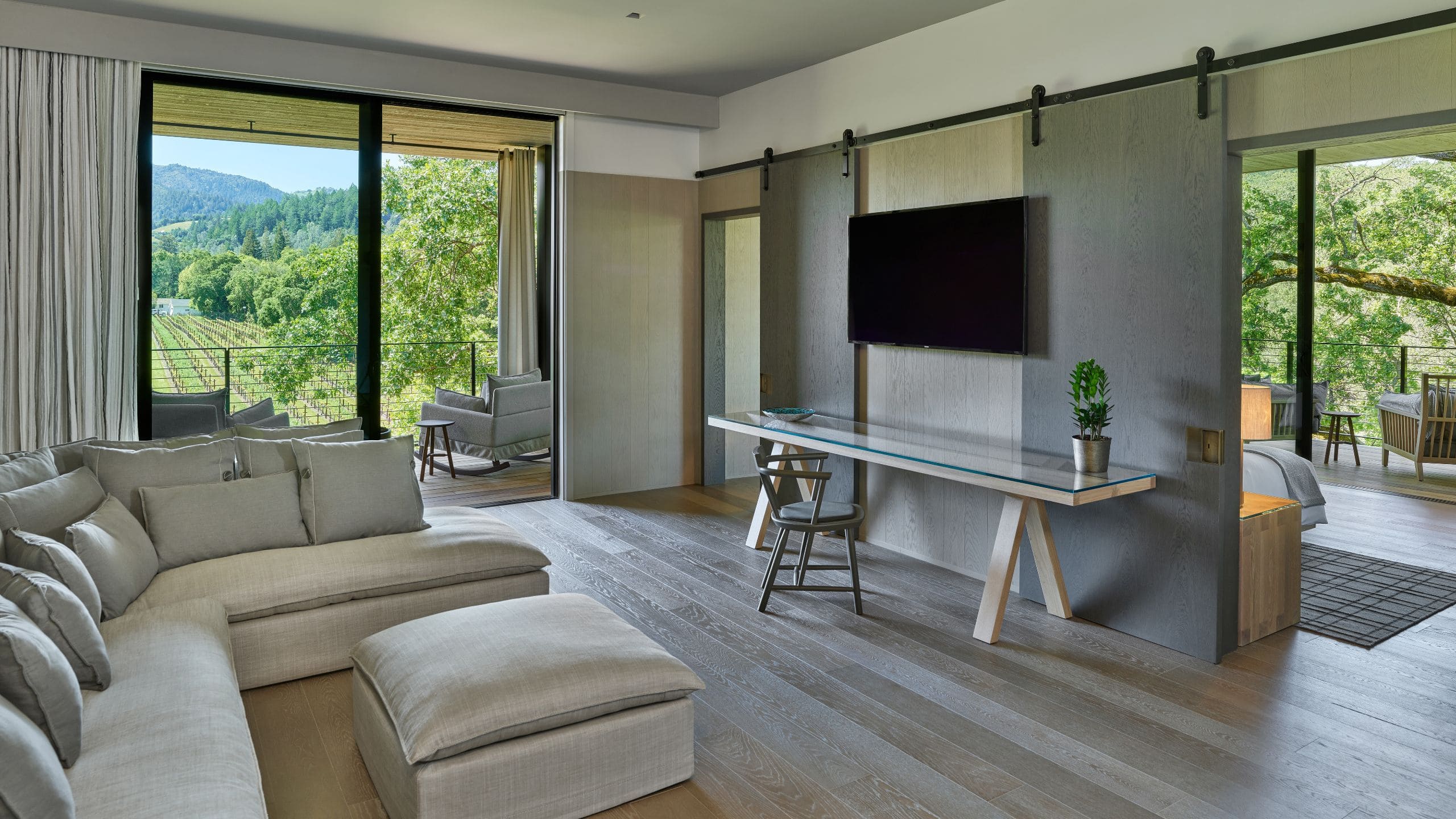 Alila Napa Valley One Bedroom Vineyard View Suite Living