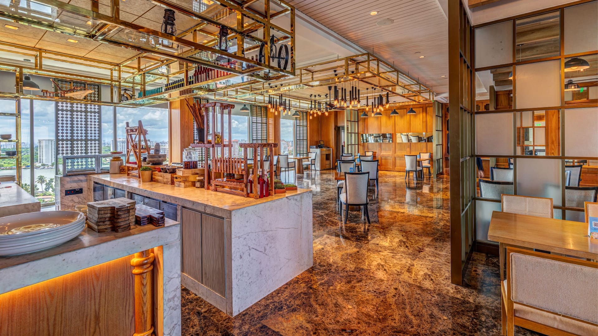 Grand Hyatt Kochi Bolgatty Colony Clubhouse and Grill Counter