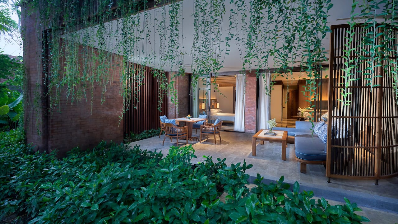 Luxurious Premium Guestroom Balcony Andaz Bali Hotel