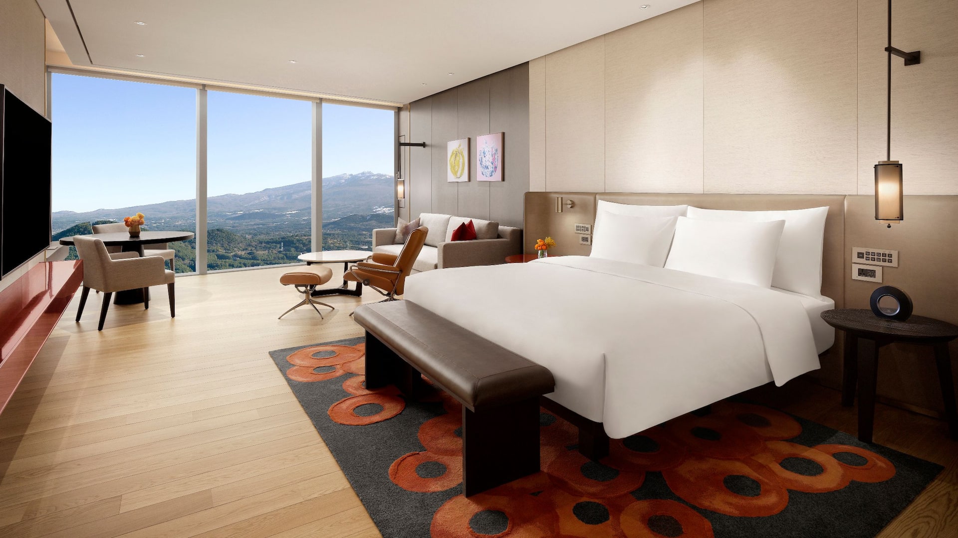 Grand Hyatt Jeju King Guestroom Mountain View