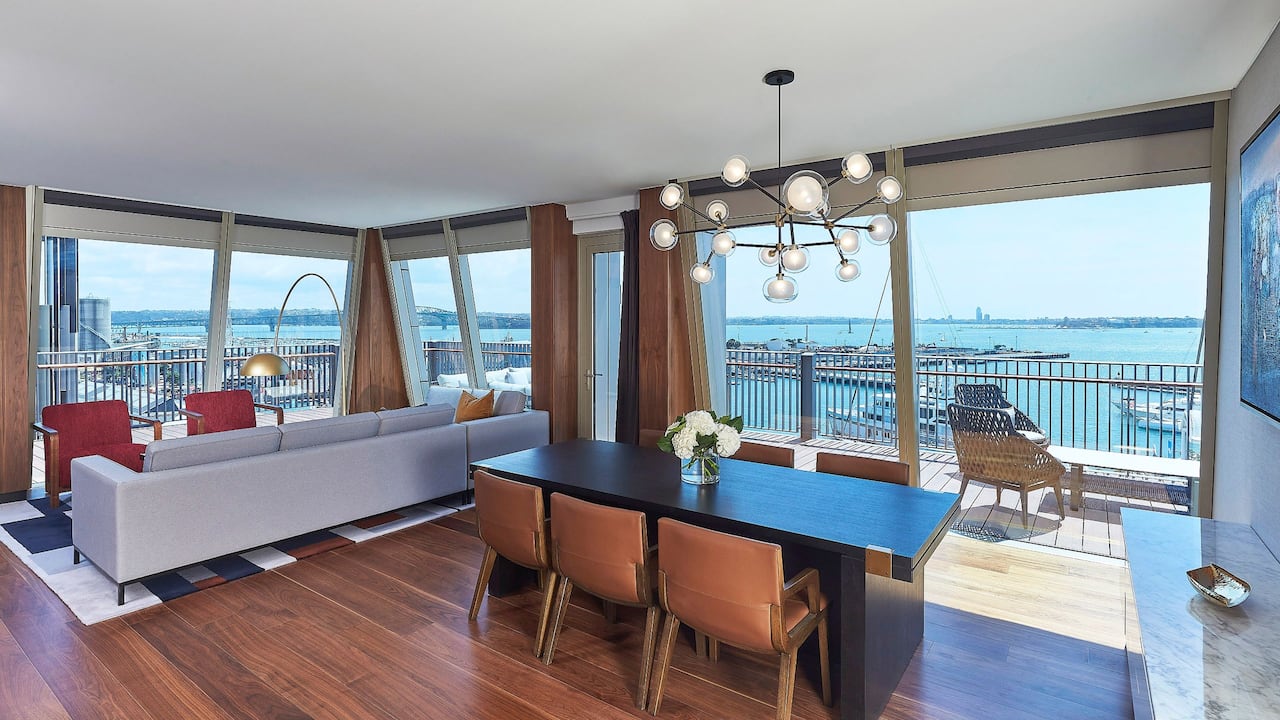 Park Hyatt Auckland Executive Rooftop Suite Living Area