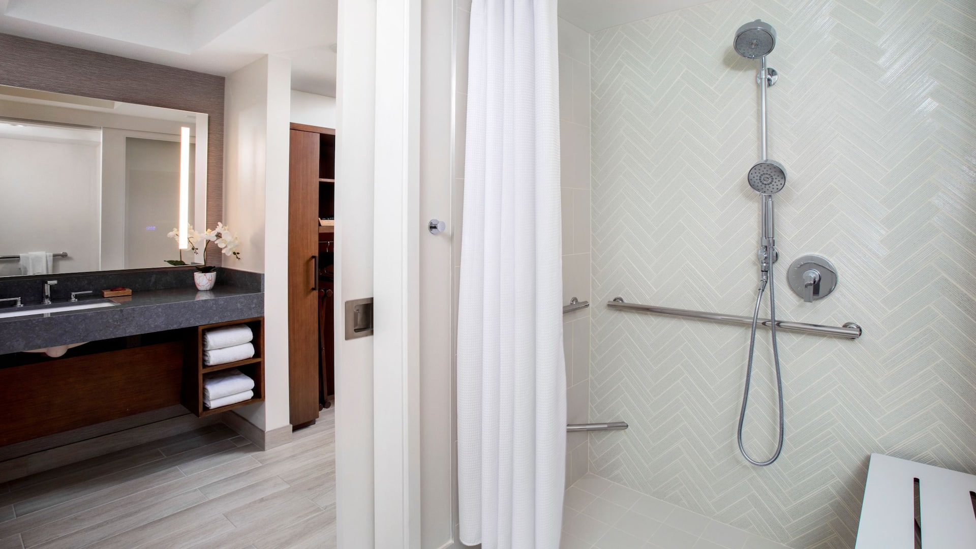 1/4 Hyatt Regency Maui Resort and Spa Bathroom ADA Shower