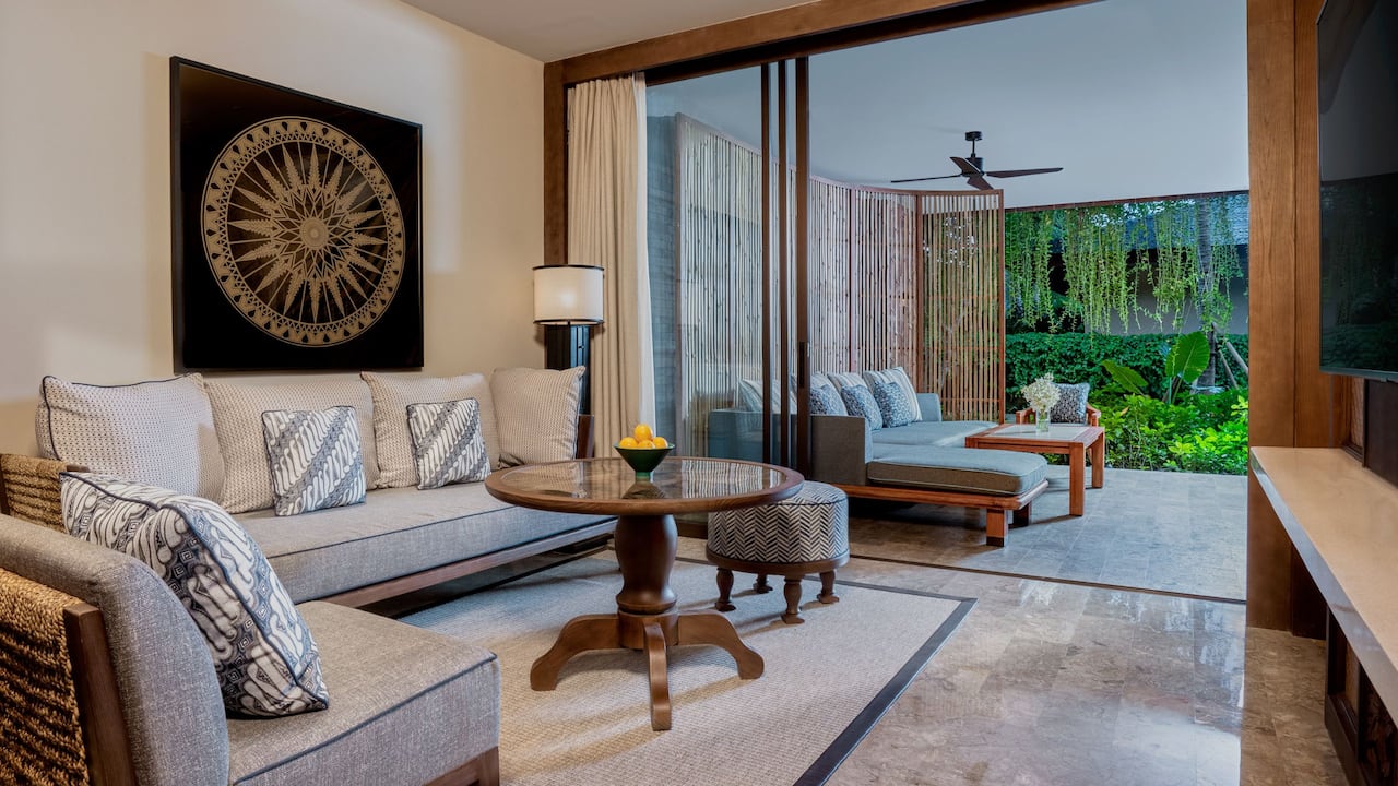 Living Room at Premium Room, Andaz Bali
