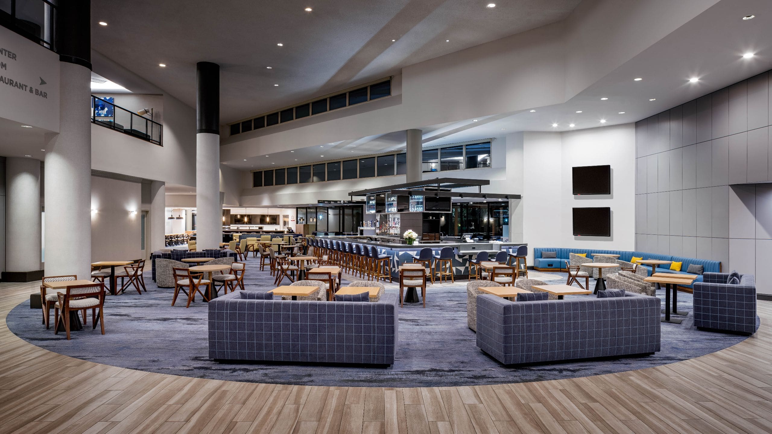 Hyatt Regency Santa Clara Lobby Evening