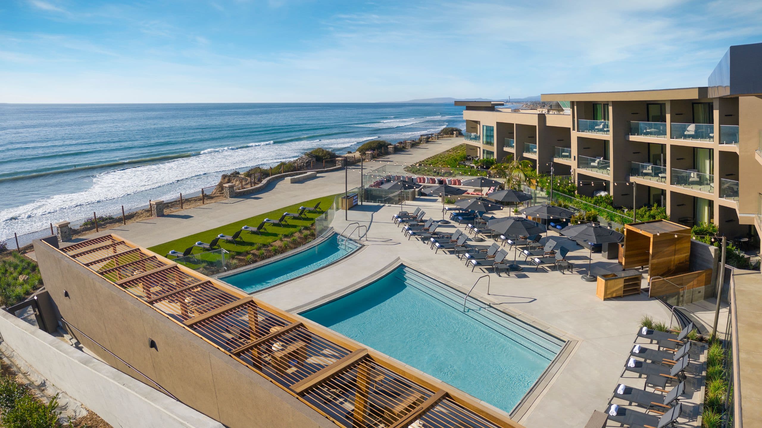 Alila Marea Beach Resort Encinitas Pool Aerial