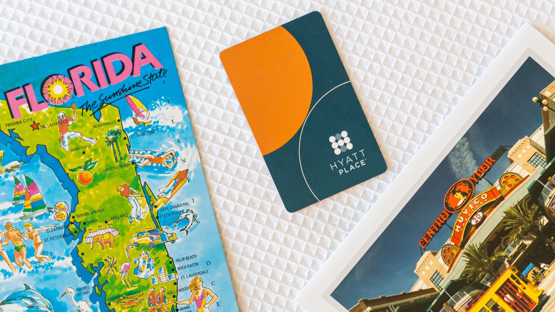Hyatt Place Guestroom Key and Postcards