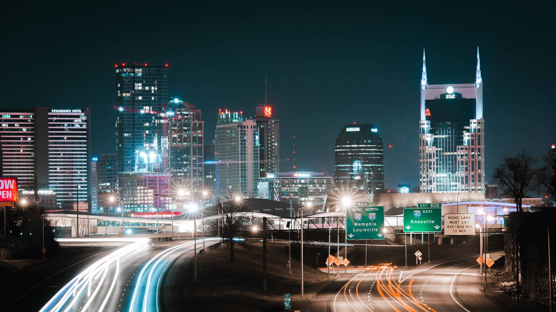 Grand Hyatt Nashville Destination Skyline Night