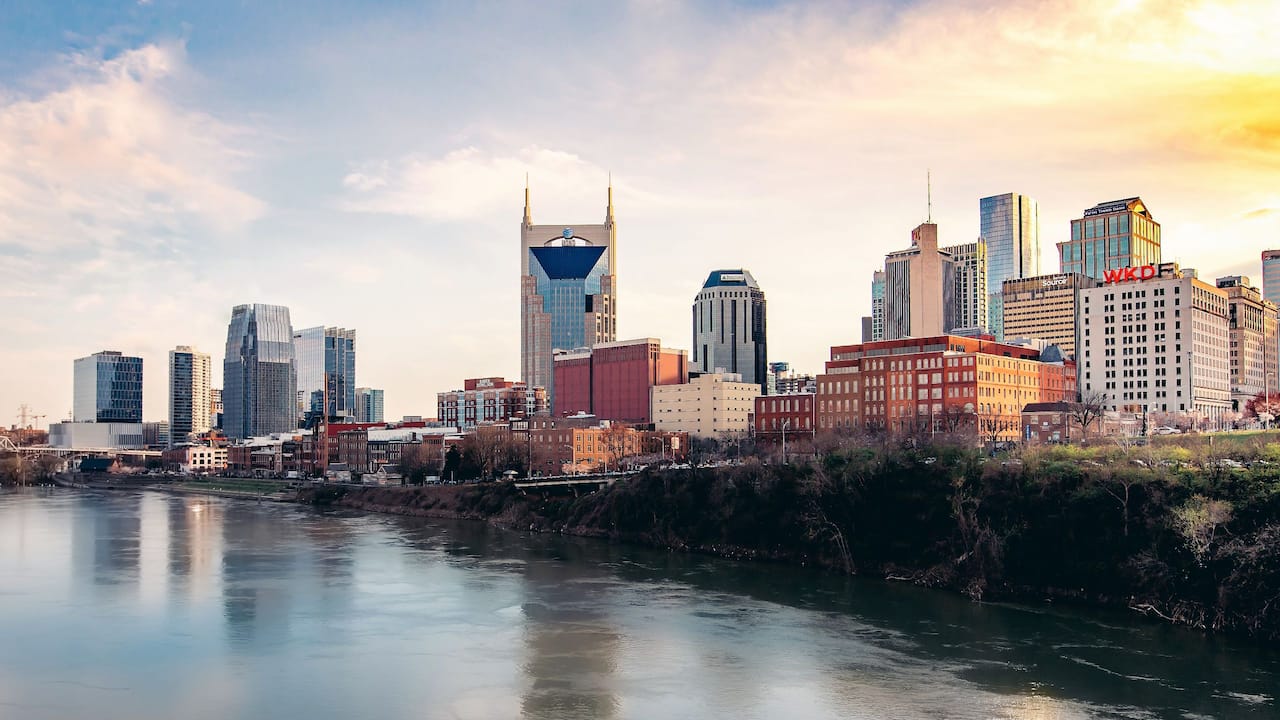 Daytime view of the Nashville skyline