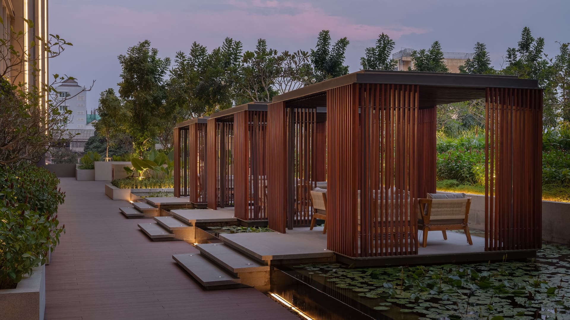 Hyatt Regency Phnom Penh Cabana Sunset View