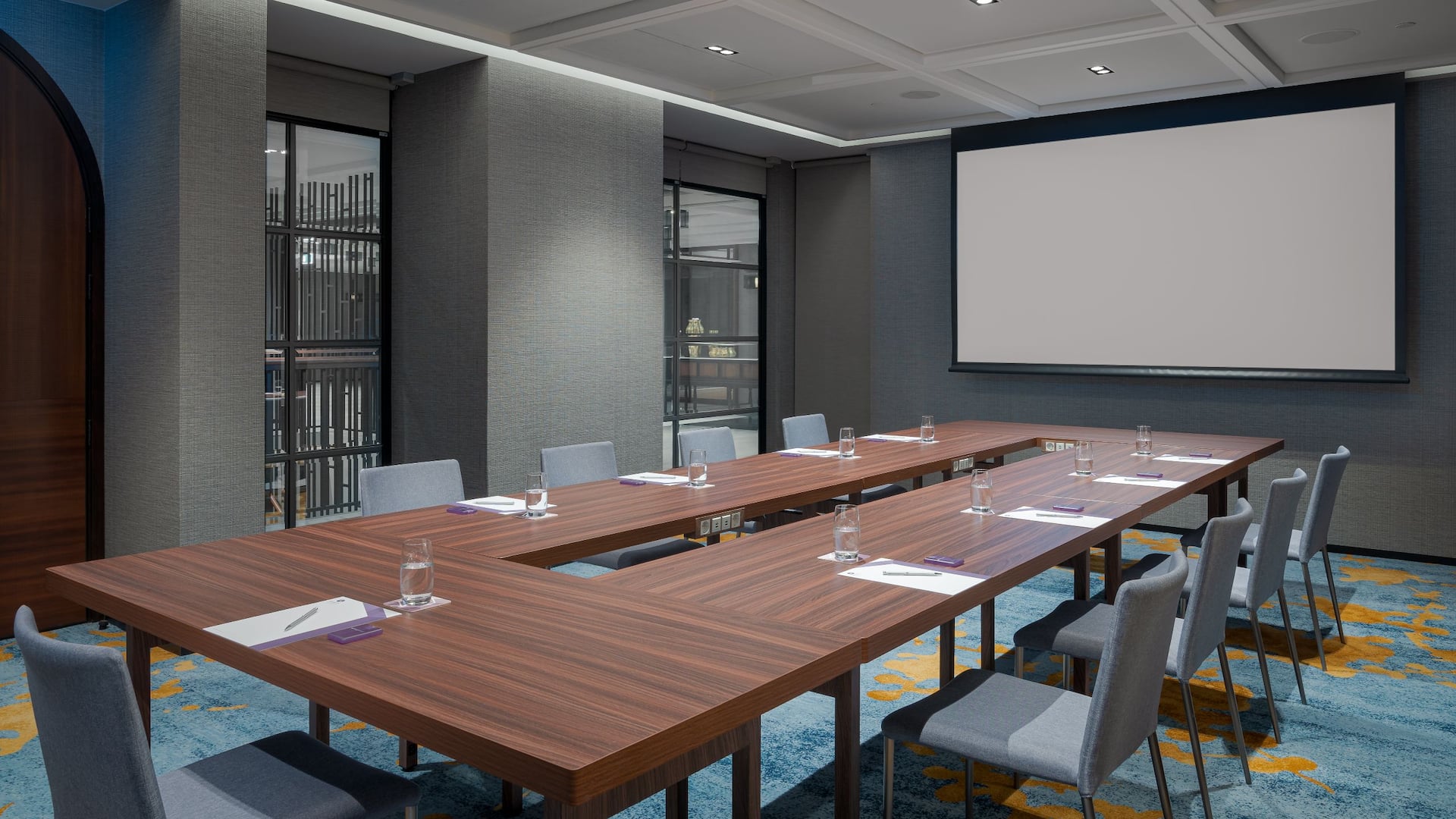 Hyatt Regency Phnom Penh Meeting Suite Boardroom Setup