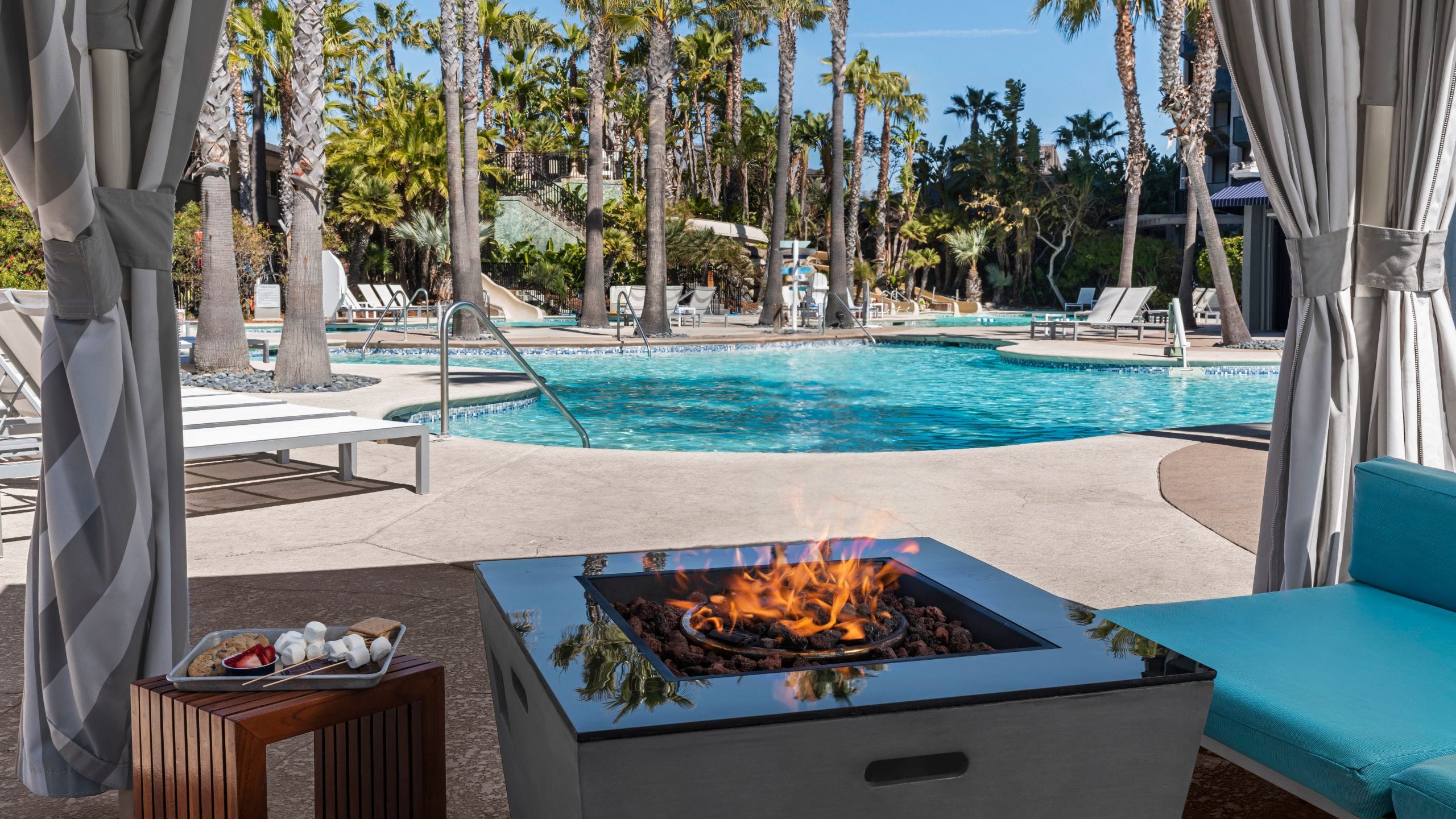 Hyatt Regency Mission Bay Spa and Marina Firepit Cabana