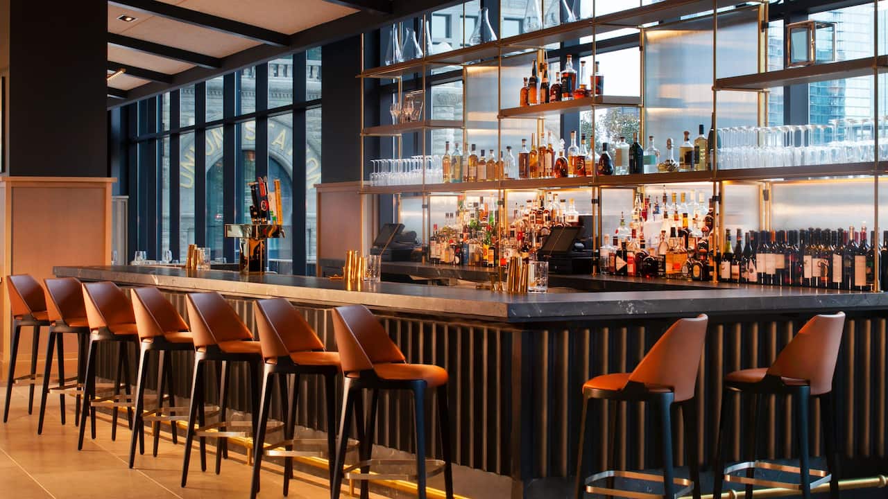 Aurum lobby lounge bar seating