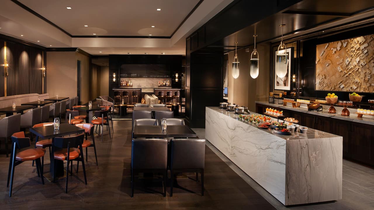 Hotel lounge in Nashville on Broadway