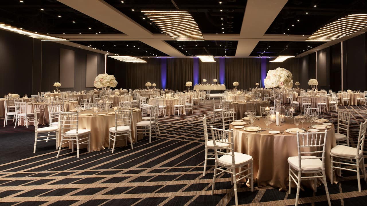 Grand Hall wedding reception setup