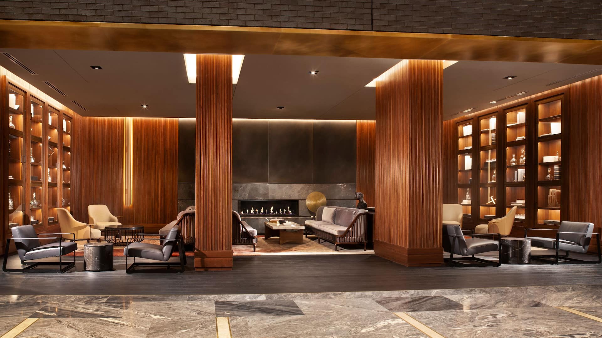 Grand Hyatt Nashville Lobby Box Car Seating