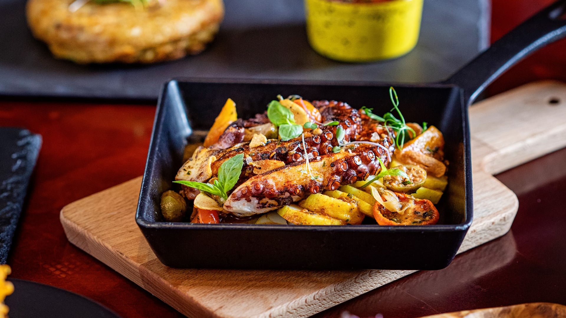 Hyatt Regency Oryx Doha The Cellar Octopus and Prawn