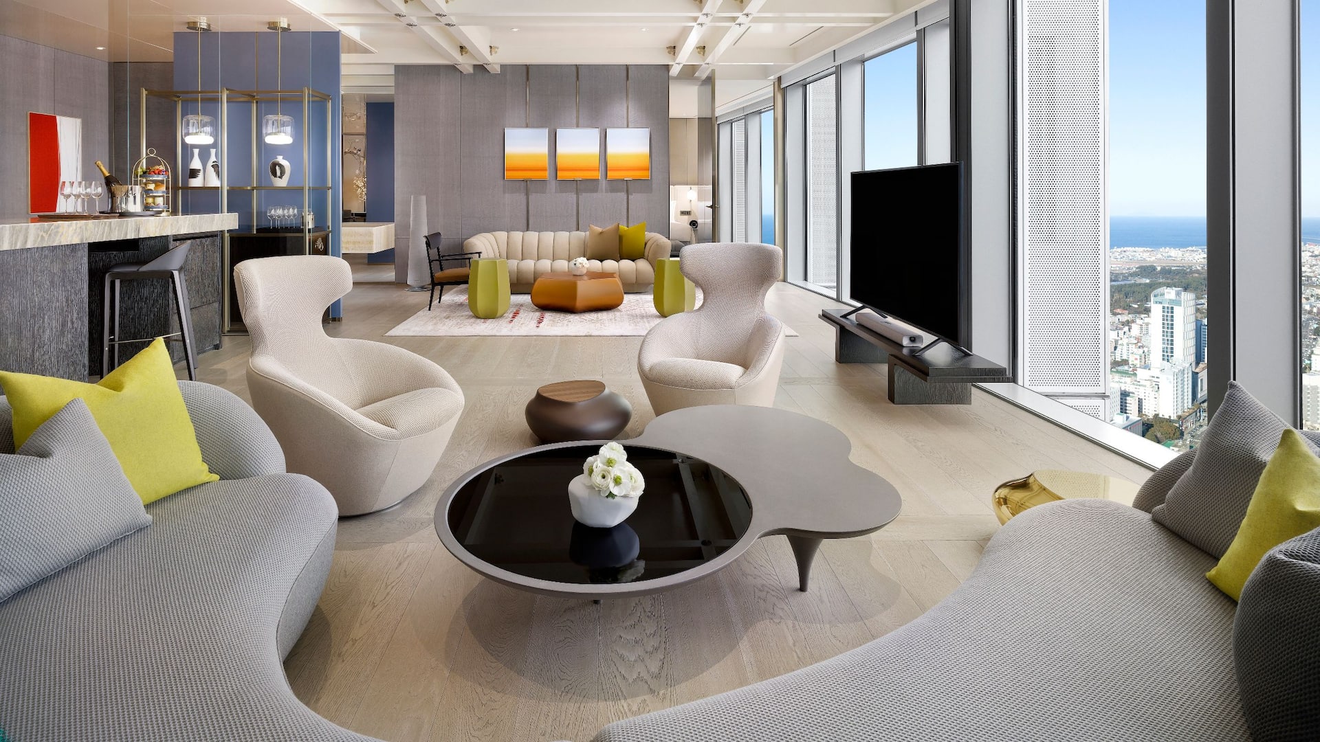 3 de 3 Grand Hyatt Jeju Diplomatic Suite Living Room 2 With FB Main Visual