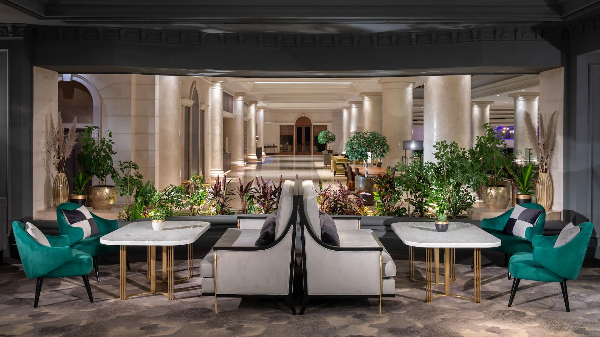 Hyatt Regency Belgrade Hyatt Regency Belgrade Tea House Lobby View