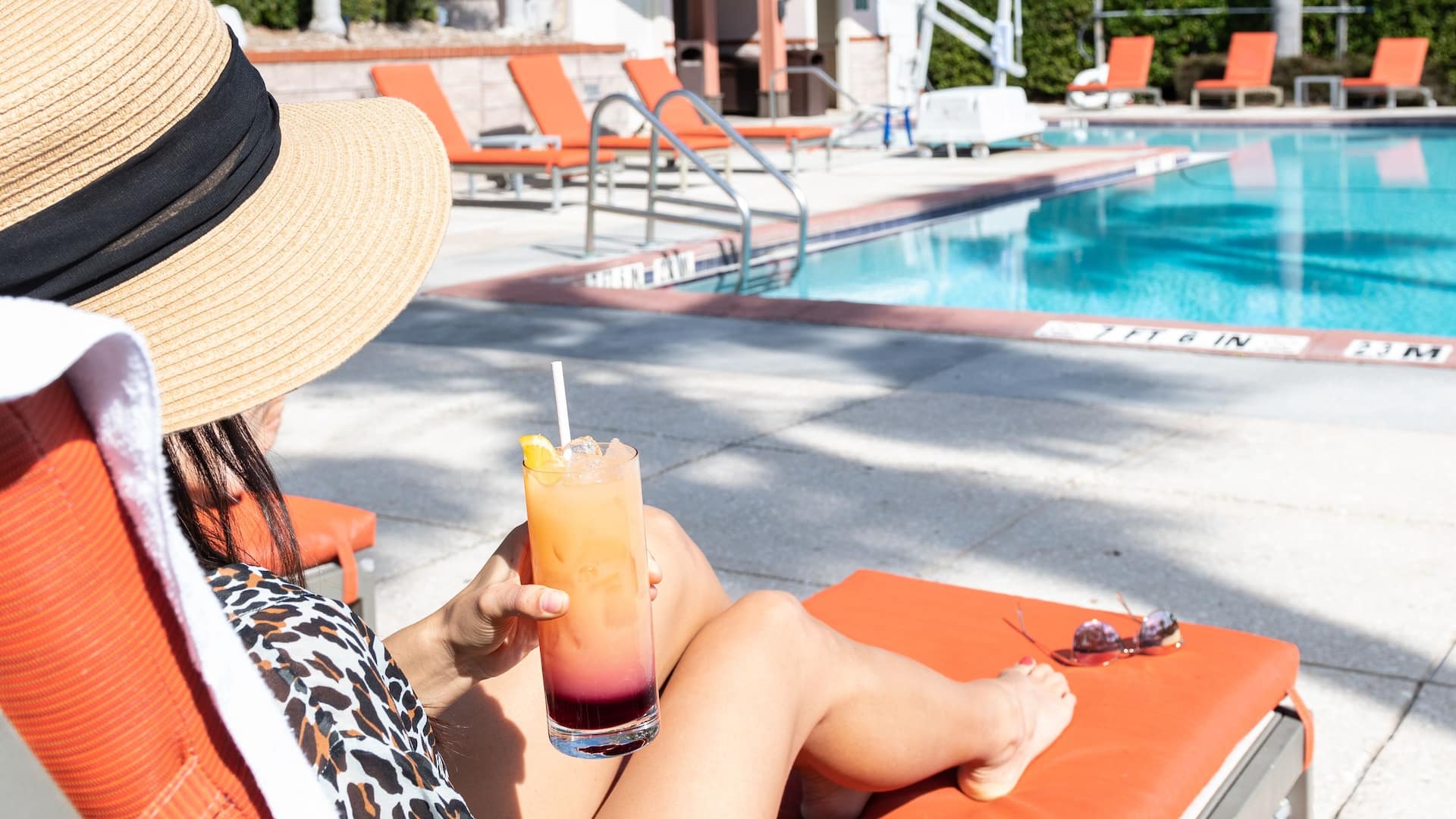 Grand Hyatt Tampa Bay Bayside Pool Woman Cocktail