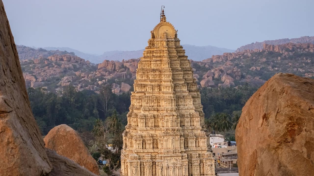 Virupaksha Temple Sunset
