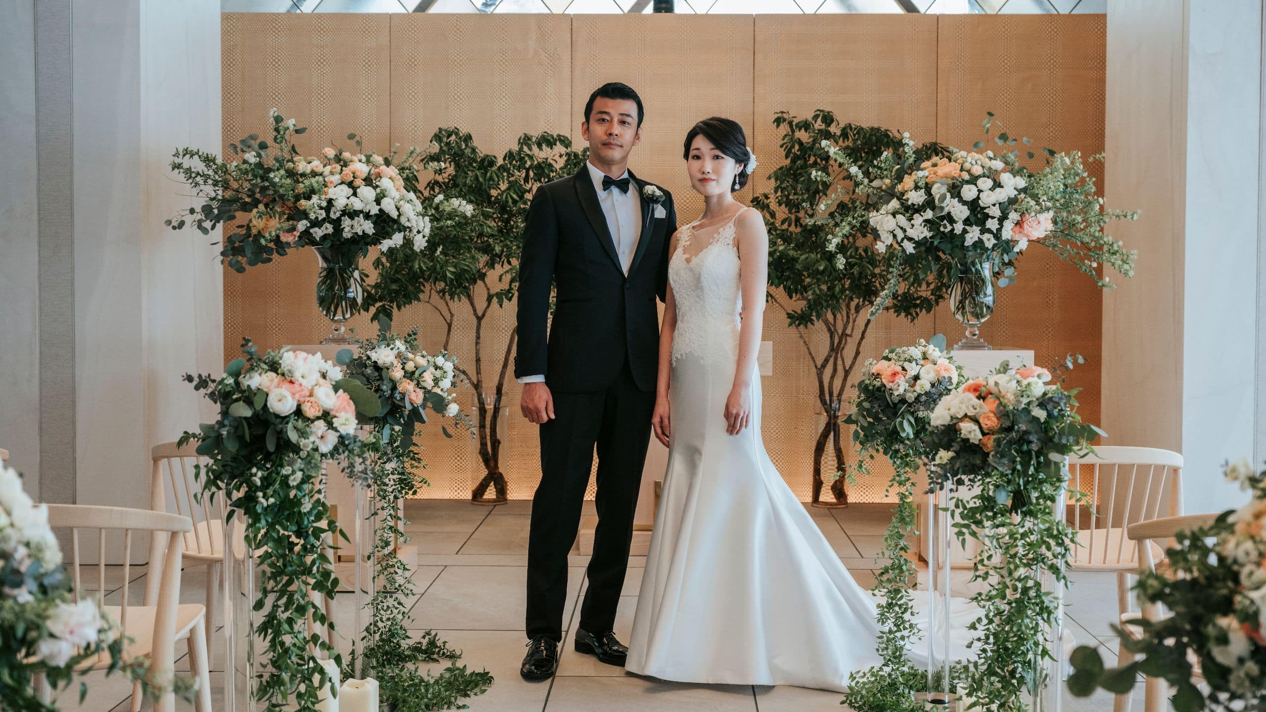 Park Hyatt Niseko Hanazono Wedding Couple in Chapel
