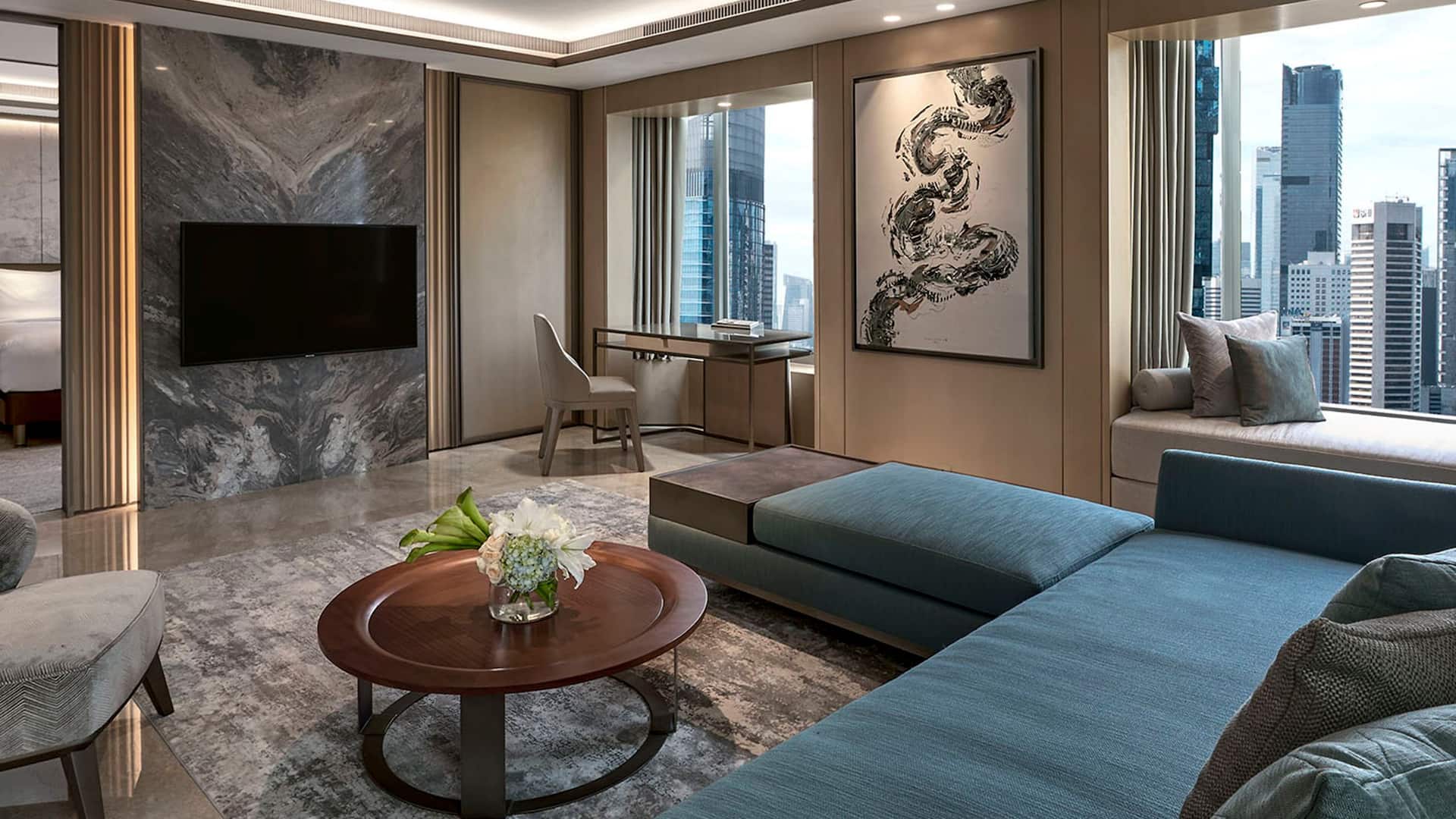 Grand Hyatt Jakarta Diplomatic Suite Living Room