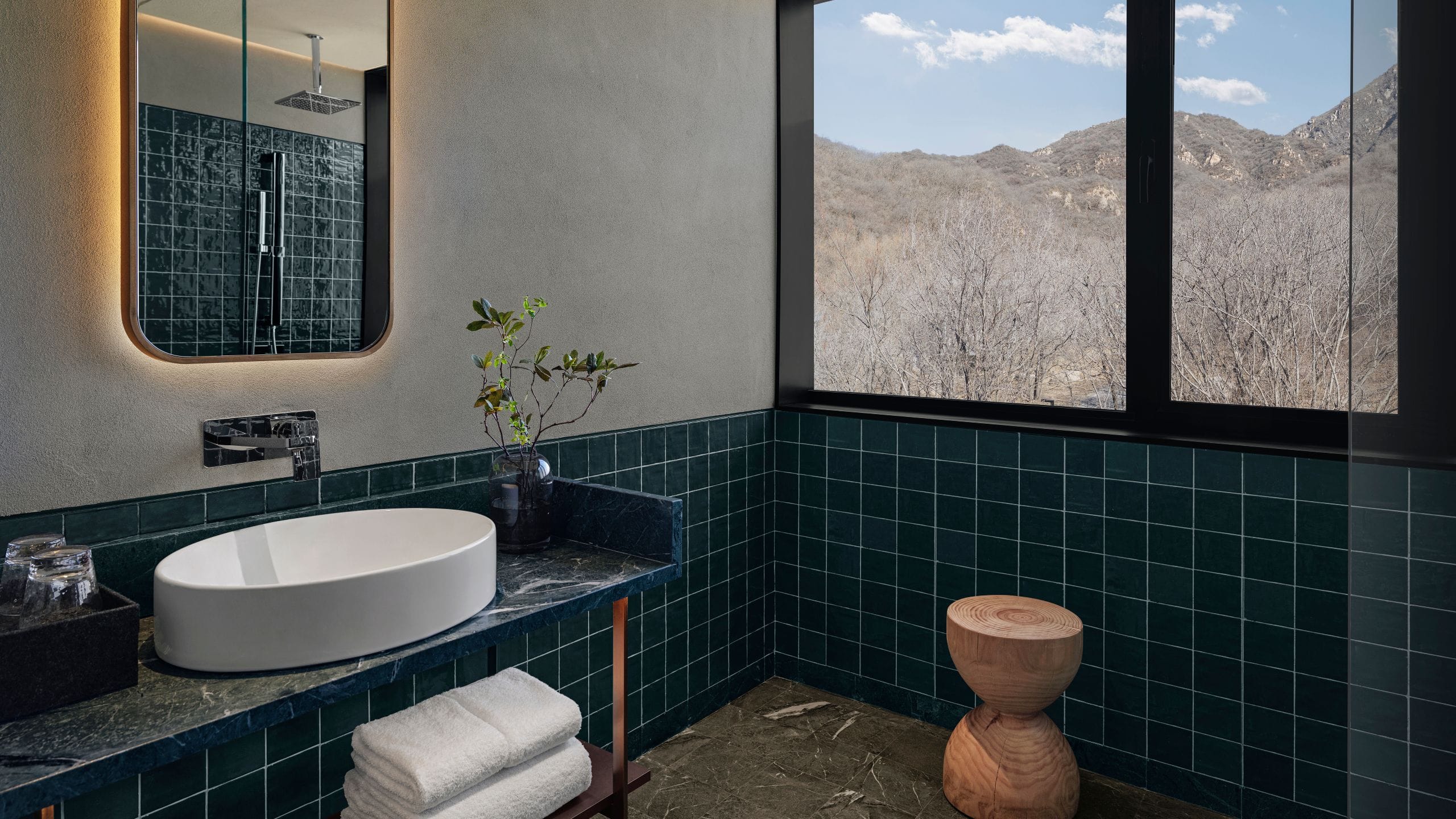 第 5，共 5 Commune By The Great Wall Cantilever House Bathroom