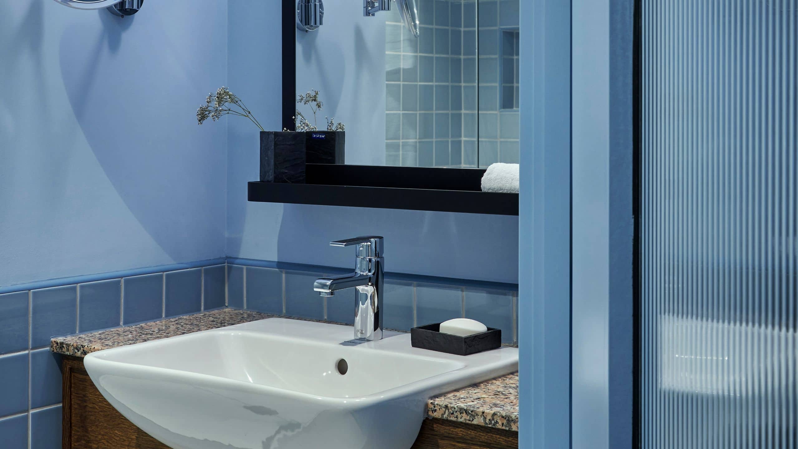 2 of 11 Hyatt Centric Cambridge Guest Bathroom