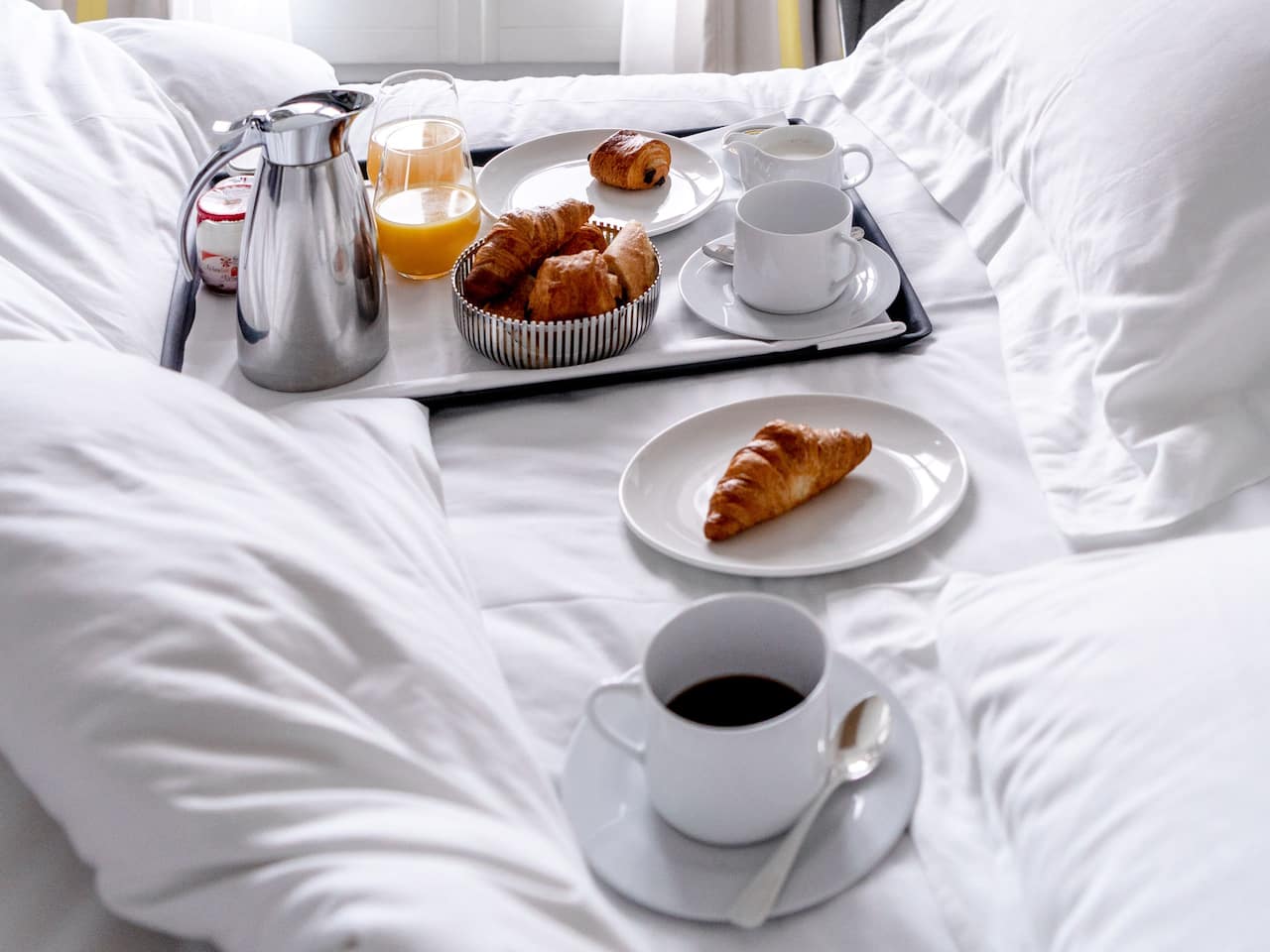 Breakfast in Bed at Hotel Hyatt Paris Madeleine