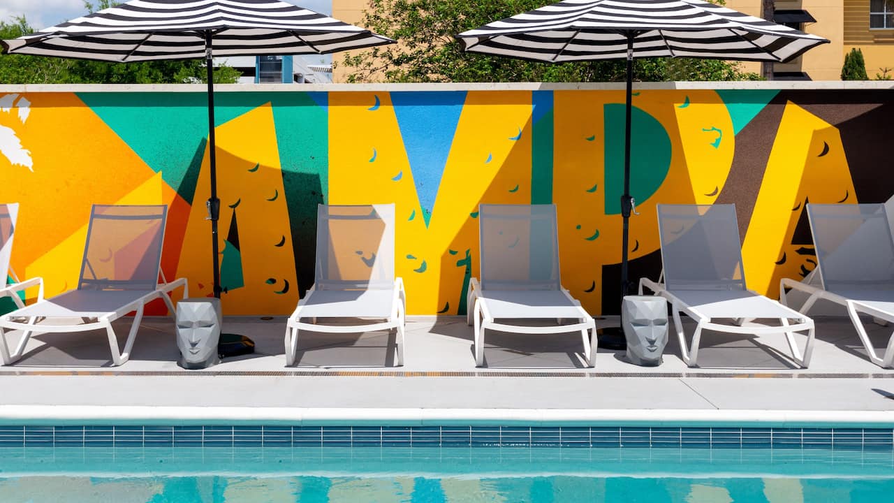 Pool Seating Mural