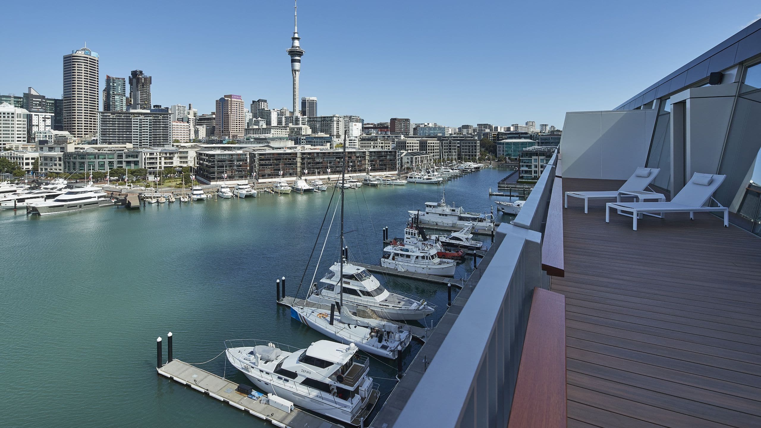 5/6 Park Hyatt Auckland Presidential Suite Balcony View