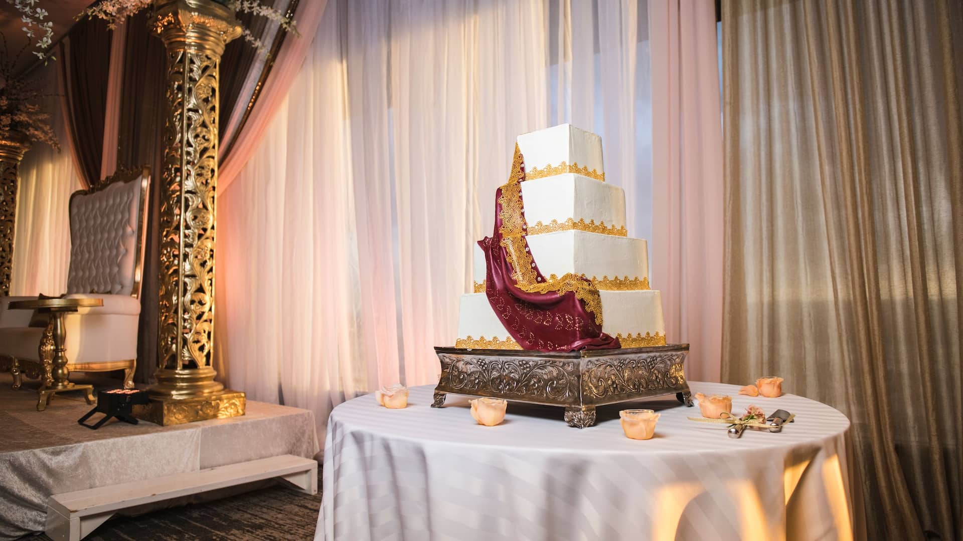 1 of 3 Grand Hyatt Denver Indian Wedding Cake