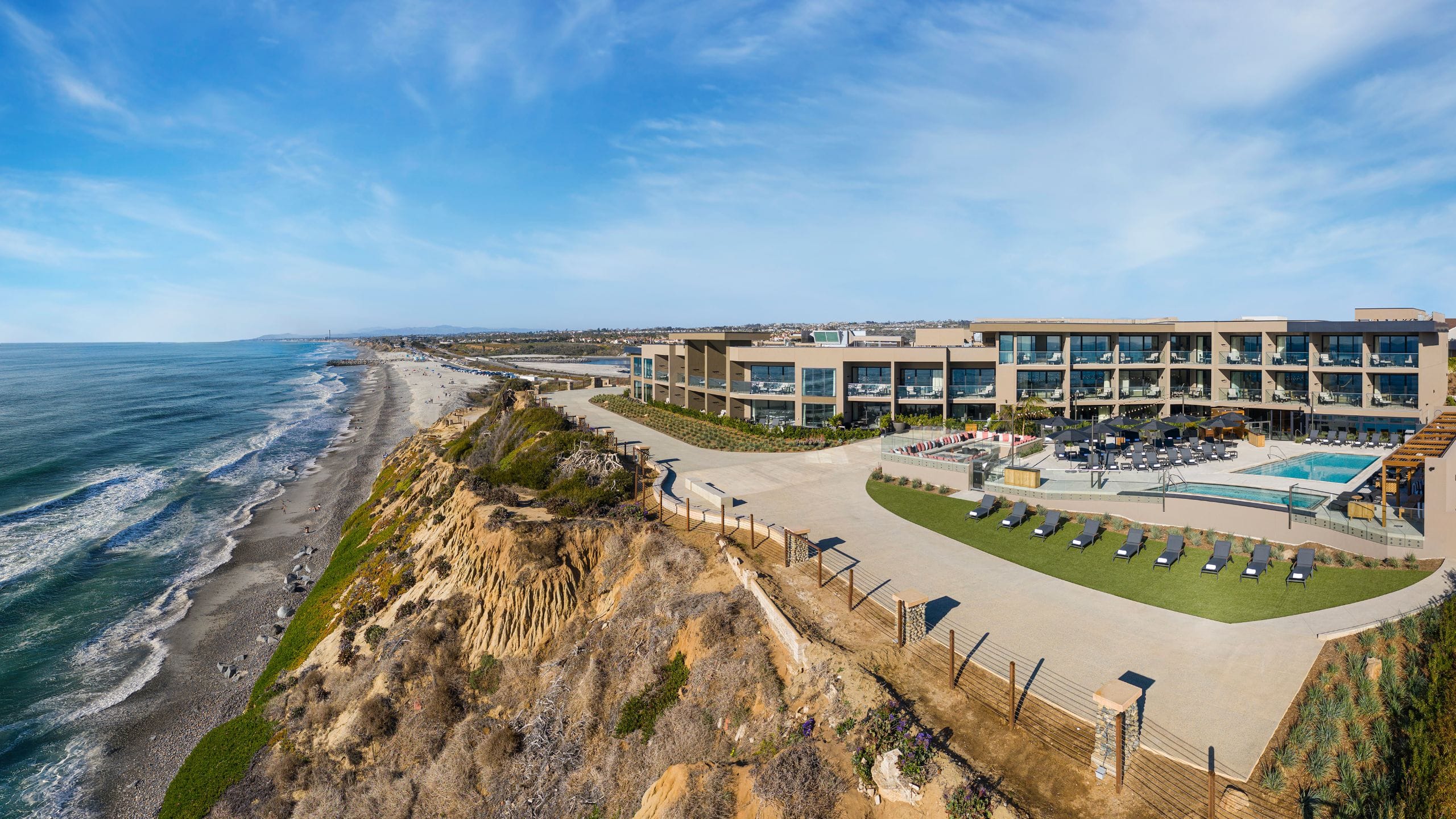 Alila Marea Beach Resort Encinitas Bluff Aerial View