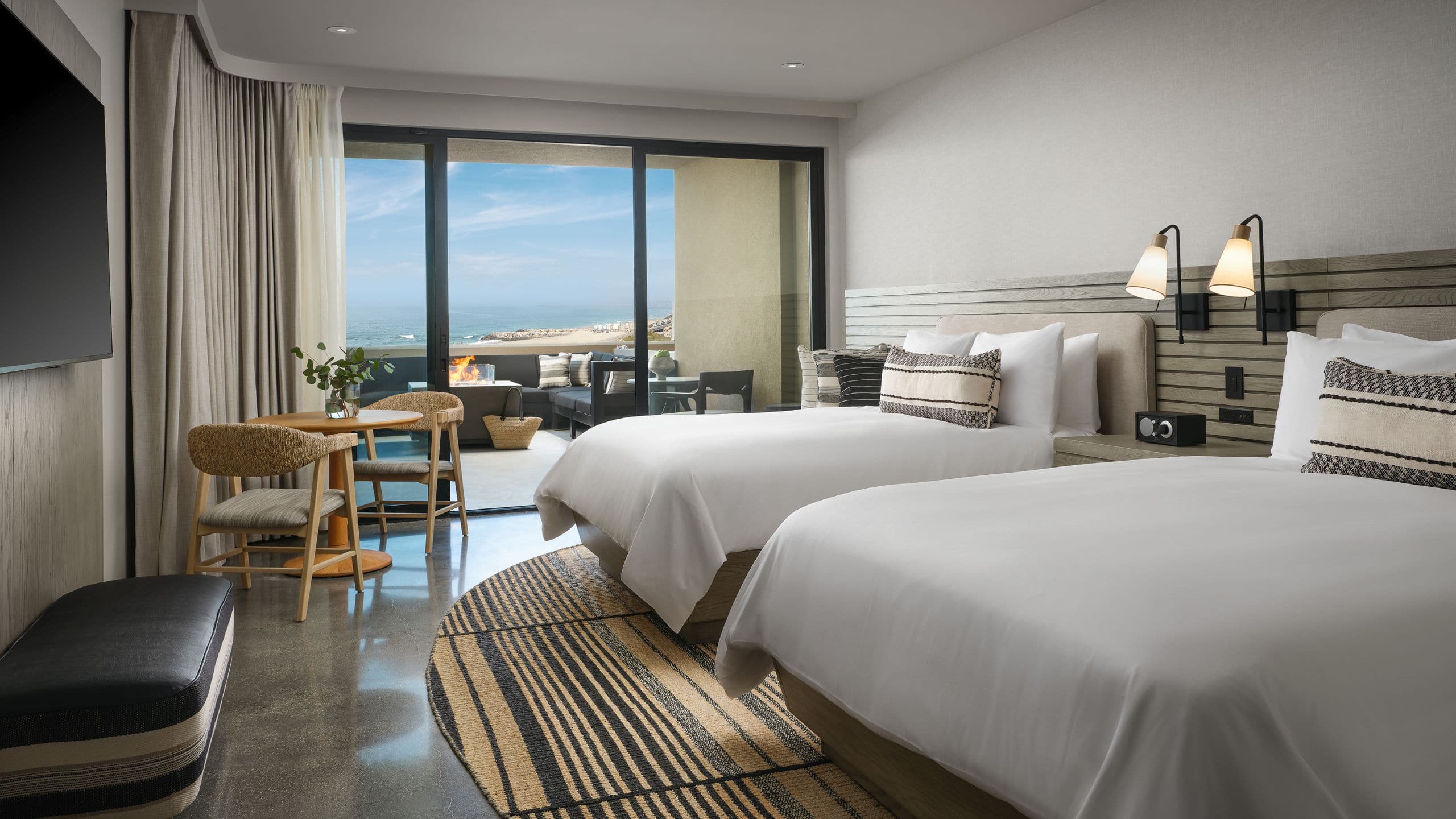 1 of 4 Alila Marea Beach Resort Encinitas Two Queen Coastline Fire Pit